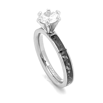 Meteorite Ring in Titanium, Wedding Band Set, Meteorite Titanium Rings Set  USA Made - Etsy